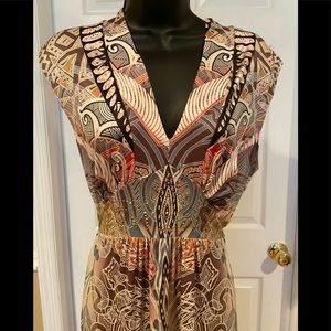NWOT World Unity pretty maxi dress size small